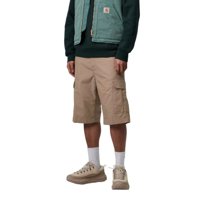 CARHARTT WIP REGULAR CARGO SHORT LEATHER RINSED - Image 3