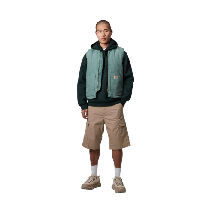 CARHARTT WIP REGULAR CARGO SHORT LEATHER RINSED - Image 4