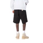 CARHARTT WIP SINGLE KNEE SHORT BLACK RINSED - Image 2