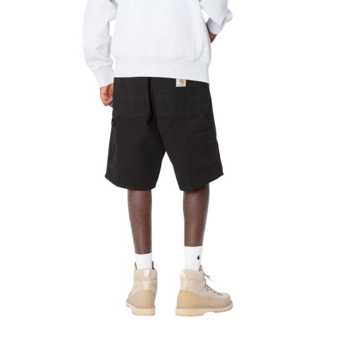 CARHARTT WIP SINGLE KNEE SHORT BLACK RINSED - Image 2