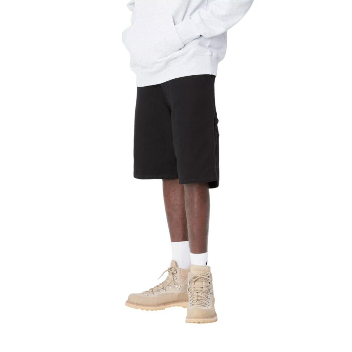 CARHARTT WIP SINGLE KNEE SHORT BLACK RINSED - Image 3