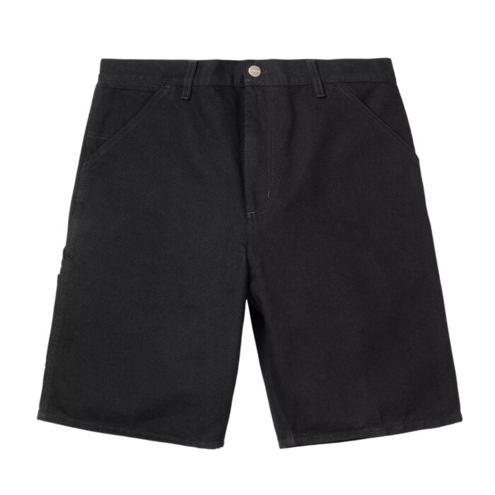 CARHARTT WIP SINGLE KNEE SHORT BLACK RINSED - Image 9