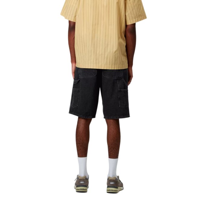 CARHARTT WIP SINGLE KNEE SHORT BLACK STONE WASHED - Image 2
