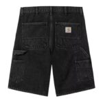 CARHARTT WIP SINGLE KNEE SHORT BLACK STONE WASHED - Image 6