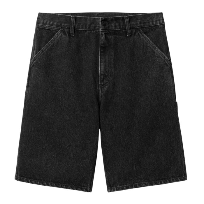 CARHARTT WIP SINGLE KNEE SHORT BLACK STONE WASHED - Image 5