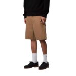 CARHARTT WIP SINGLE KNEE SHORT HAMILTON BROWN RINSED - Image 3
