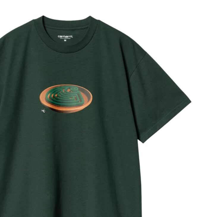 CARHARTT WIP SPIRAL T-SHIRT CONIFER - Image 3