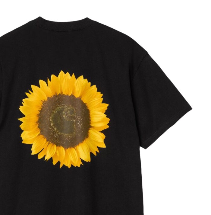 CARHARTT WIP SUNFLOWER T-SHIRT BLACK - Image 3