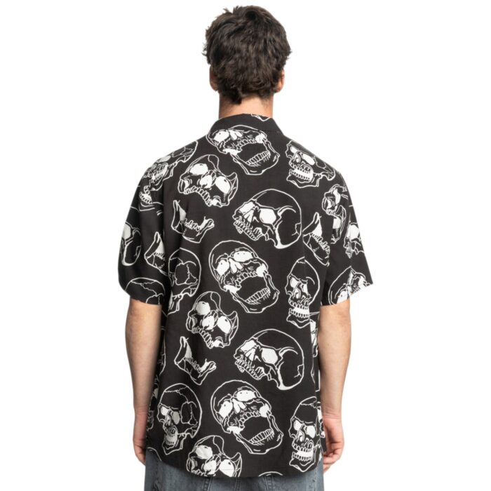 DC FRACTURE SHIRT BLACK SKULLY PRINT - Image 2