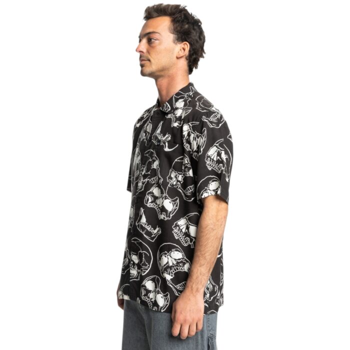 DC FRACTURE SHIRT BLACK SKULLY PRINT - Image 3