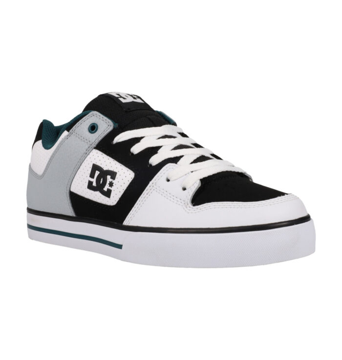 DC PURE SHOES WHITE BLACK TEAL - Image 3