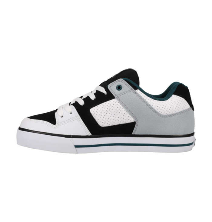 DC PURE SHOES WHITE BLACK TEAL - Image 4