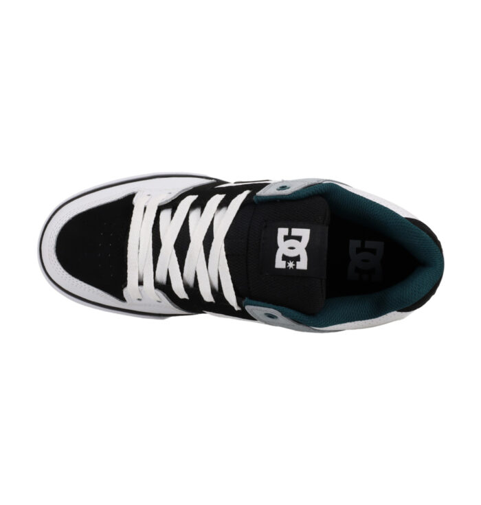 DC PURE SHOES WHITE BLACK TEAL - Image 5
