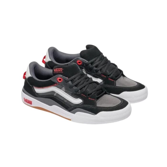 VANS SKATE 2 WAYVEE SHOES BLACK WHITE RED - Image 2