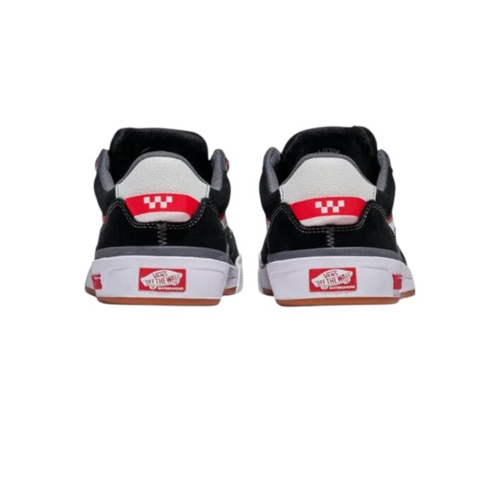 VANS SKATE 2 WAYVEE SHOES BLACK WHITE RED - Image 4