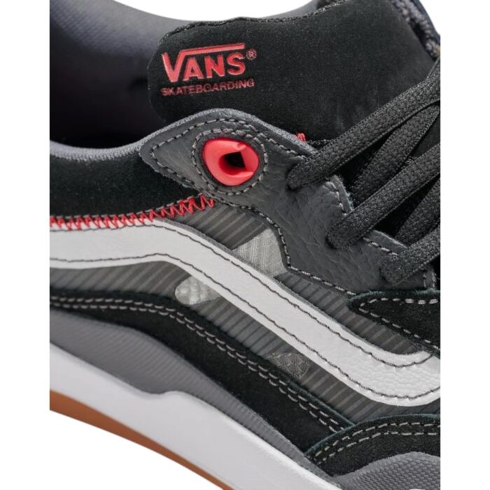 VANS SKATE 2 WAYVEE SHOES BLACK WHITE RED - Image 5