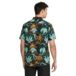 VOLCOM BRAINMELTER FLORAL SHIRT BLACK GREEN - Image 2