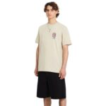 VOLCOM DRAGGIN STONE T-SHIRT LIGHT KHAKI - Image 4