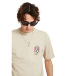VOLCOM DRAGGIN STONE T-SHIRT LIGHT KHAKI - Image 6