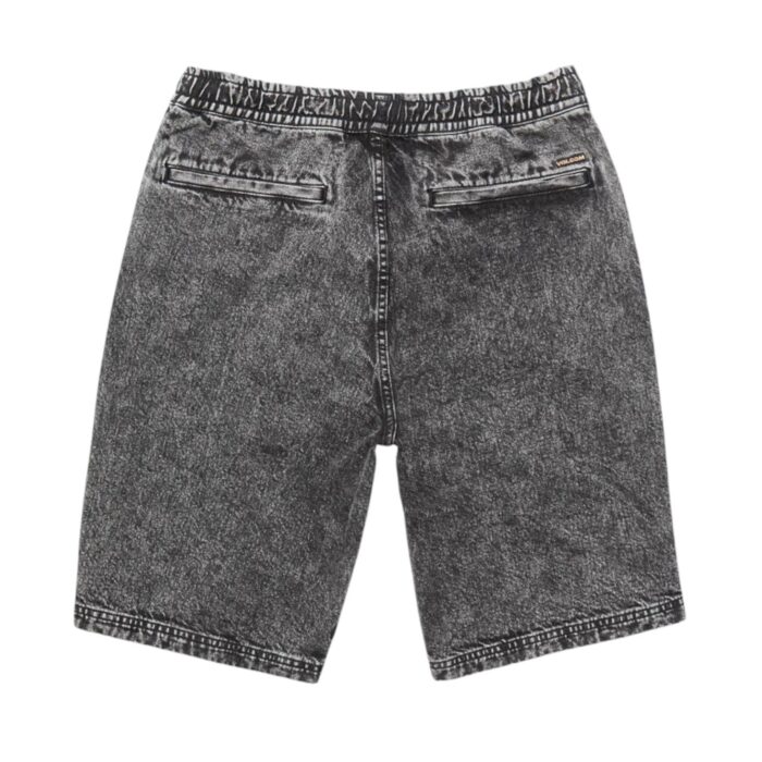 VOLCOM FREAZY LOOSE ELASTICATED WAIST 22 SHORT LIGHT ACID BLACK - Image 8