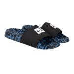 DC SLIDE SE SANDALS NAVY BLACK