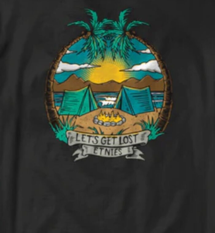 ETNIES CAMP VIBES T-SHIRT BLACK - Image 3