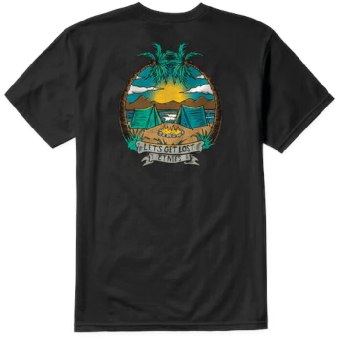 ETNIES CAMP VIBES T-SHIRT BLACK - Image 2