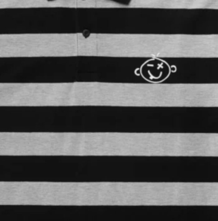 ETNIES KO POLO T-SHIRT BLACK CHARCOAL - Image 3