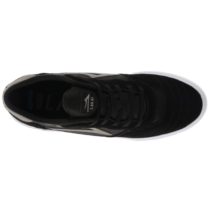 LAKAI CAMBRIDGE SHOES BLACK GREY SUEDE - Image 3