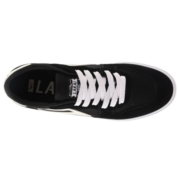 LAKAI YORK SHOES BLACK WHITE SUEDE - Image 4