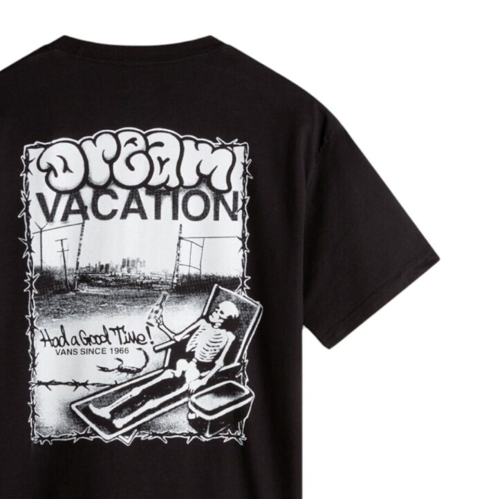 VANS GOOD TIMES 66 T-SHIRT BLACK - Image 3