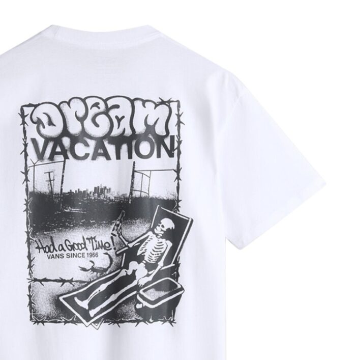 VANS GOOD TIMES 66 T-SHIRT WHITE - Image 3