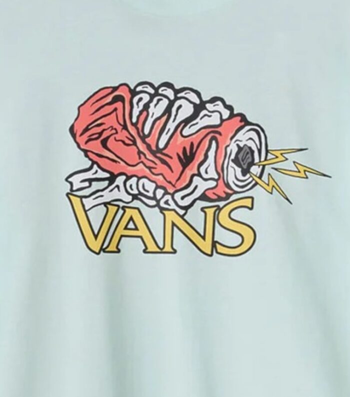 VANS BOYS HAND CRUSH T-SHIRT HINT OF MINT - Image 3