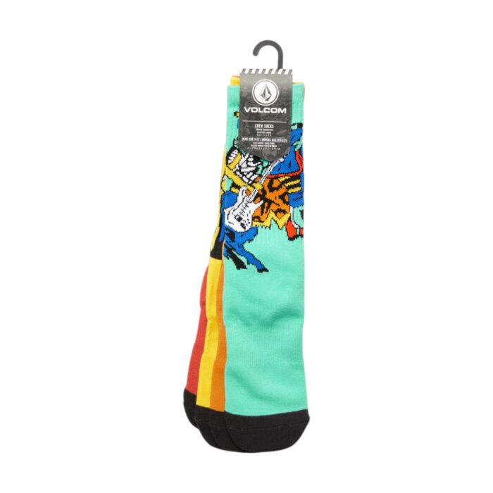 VOLCOM FA BOB MOLLEMA SOCKS 4 PACK MINT - Image 5