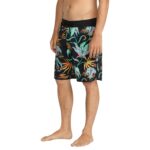 VOLCOM INFUSE SCALLOP MOD 19 BOARDSHORT BLACK GREEN