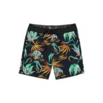 VOLCOM INFUSE SCALLOP MOD 19 BOARDSHORT BLACK GREEN - Image 4