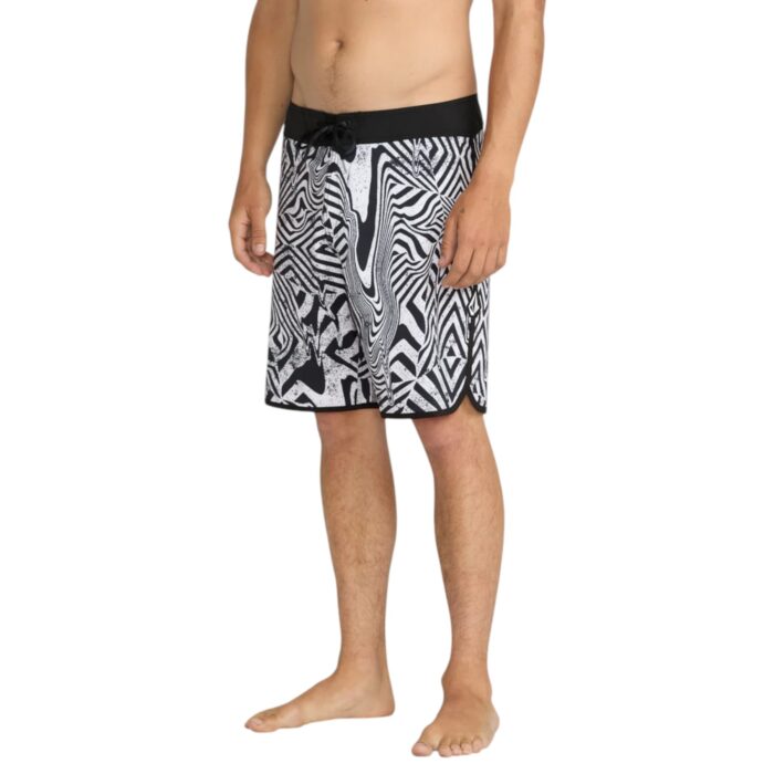 VOLCOM INFUSE SCALLOP MOD 19 BOARDSHORT WHITE BLACK - Image 4
