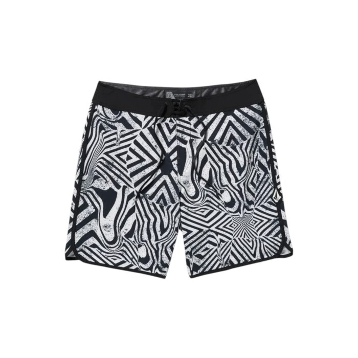VOLCOM INFUSE SCALLOP MOD 19 BOARDSHORT WHITE BLACK - Image 5