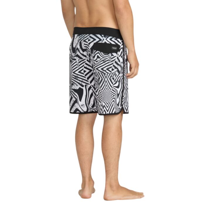 VOLCOM INFUSE SCALLOP MOD 19 BOARDSHORT WHITE BLACK - Image 7