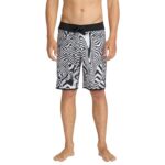 VOLCOM INFUSE SCALLOP MOD 19 BOARDSHORT WHITE BLACK