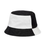 HUF BLOCKOUT BUCKET HAT BLACK WHITE - Image 2