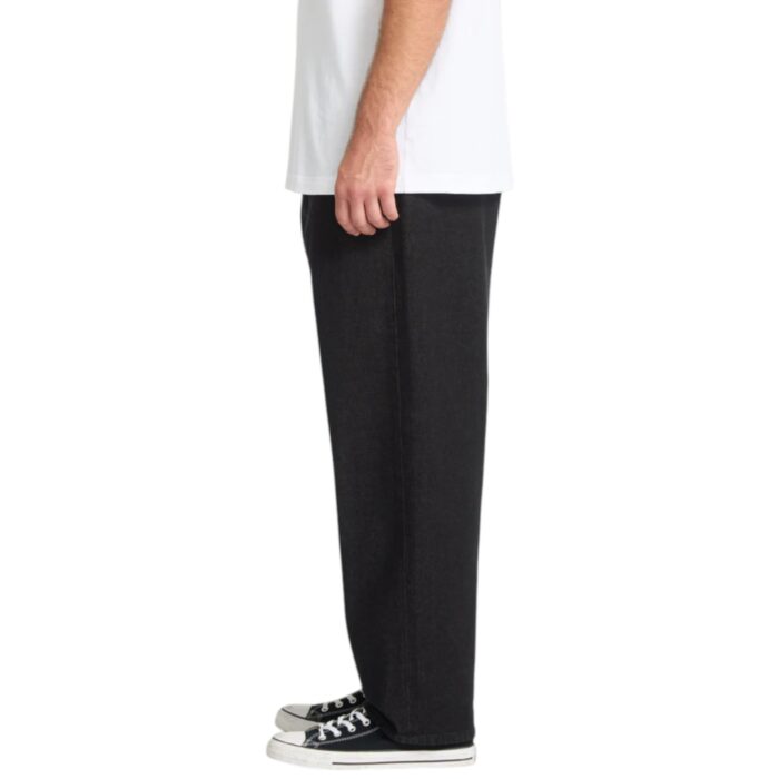 VOLCOM FREAZY LOOSE ELASTICATED WAIST DENIM BLACK WASH - Image 3