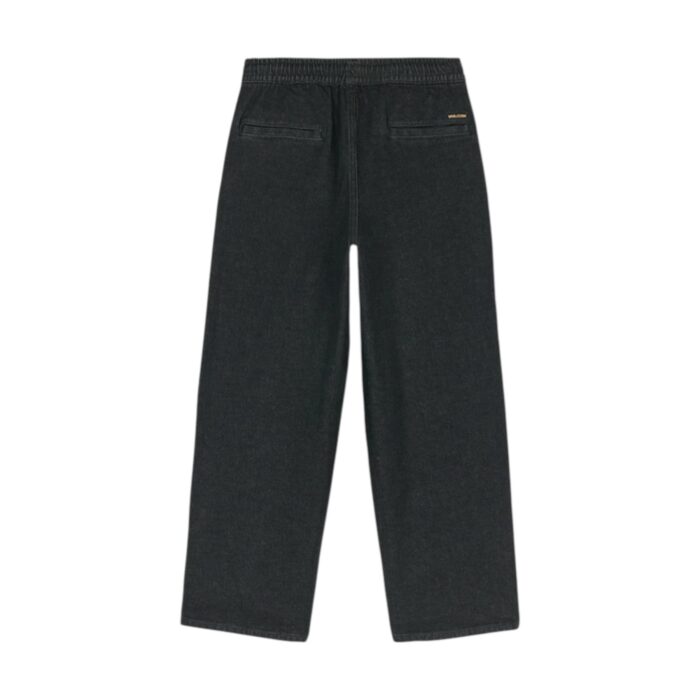 VOLCOM BOYS FREAZY LOOSE ELASTICATED WAIST DENIM BLACK WASH - Image 2