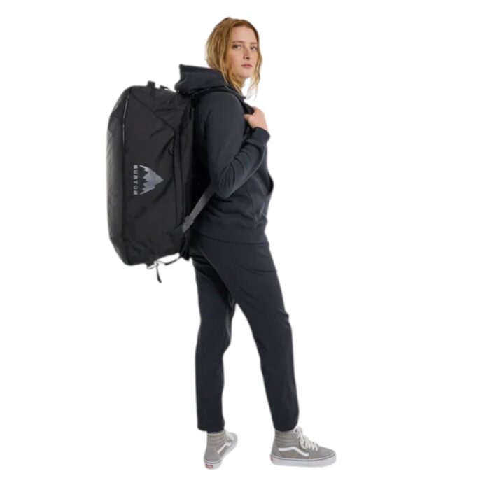 BURTON MULTIPATH EXPANDABLE DUFFEL BAG 60L TRUE BLACK BALLISTIC - Image 5