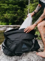 BURTON MULTIPATH EXPANDABLE DUFFEL BAG 60L TRUE BLACK BALLISTIC - Image 6