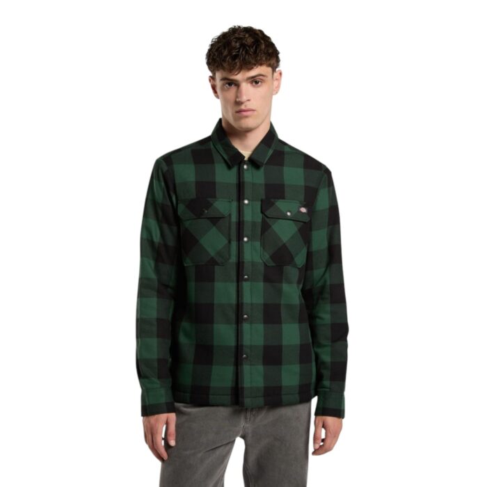 DICKIES LINED SACRAMENTO SHIRT PINE NEEDLE GREEN - Image 3
