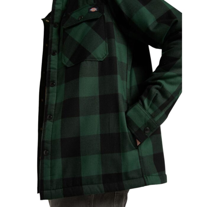 DICKIES LINED SACRAMENTO SHIRT PINE NEEDLE GREEN - Image 6