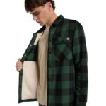 DICKIES LINED SACRAMENTO SHIRT PINE NEEDLE GREEN - Image 7