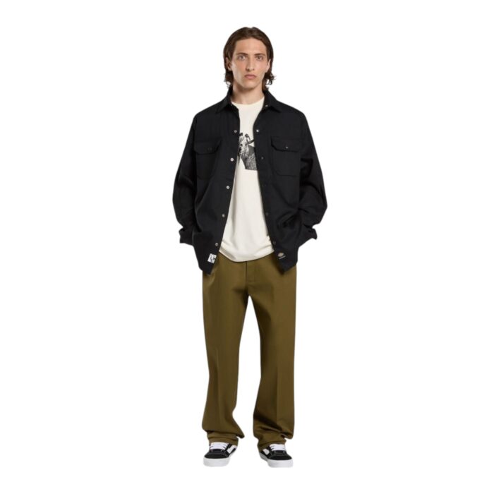 DICKIES X MIKE ANDERSON LINED DUCK SHACKET BLACK - Image 7