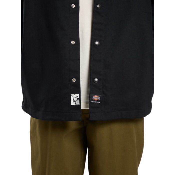DICKIES X MIKE ANDERSON LINED DUCK SHACKET BLACK - Image 5